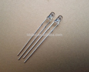 Factory Wholesale Cheap Wholesale 3mm Yellow Around Led Diode with Lens Diffused - Product Image 3