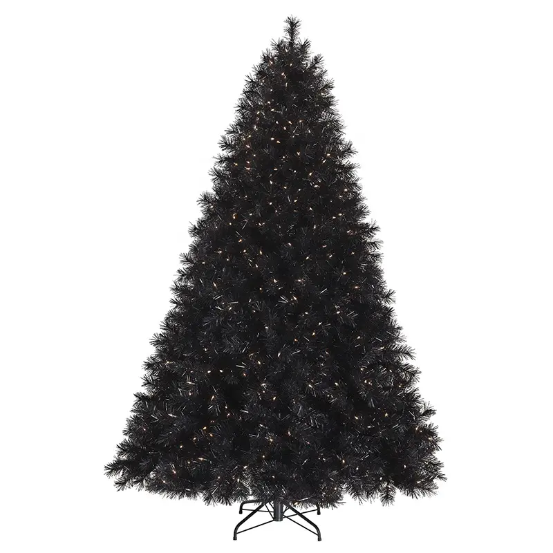 Adornos de Navidad, árbol decorativo artificial de Color personalizado, árbol de Navidad negro para exteriores