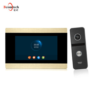 Intercomunicador de 4 vías con detección de movimiento, 7 pulgadas, puerta de vídeo con cable - Product Image 2