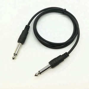 FreeサンプルAudioケーブル<span class=keywords><strong>1</strong></span>/<span class=keywords><strong>4</strong></span> "6.35ミリメートルステレオジャックにジャック6.35ミリメートルオス直角<span class=keywords><strong>trs</strong></span>ステレオオーディオケーブル