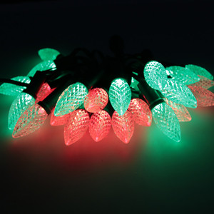 SHIJI 12V RGB LED Pixel Light String C7 C9 Luces de punto que cambian de color IP65 Cuerpo de PVC para paisaje Navidad Uso durante todo el año - Product Image 4