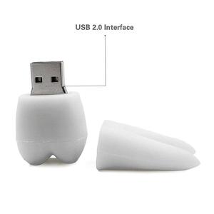 32GB卡通新奇牙齿<span class=keywords><strong>USB</strong></span> 2.0闪存驱动器PVC材料