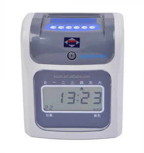 S-960生体認証タイムスタンプ出席機無料タイムカード日時記録製品 - Product Image 1