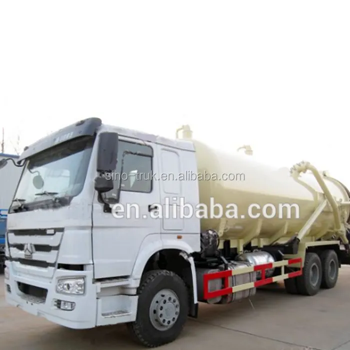 Sinotruck-Camión de succión de aguas residuales con 10 neumáticos, 20000L de capacidad