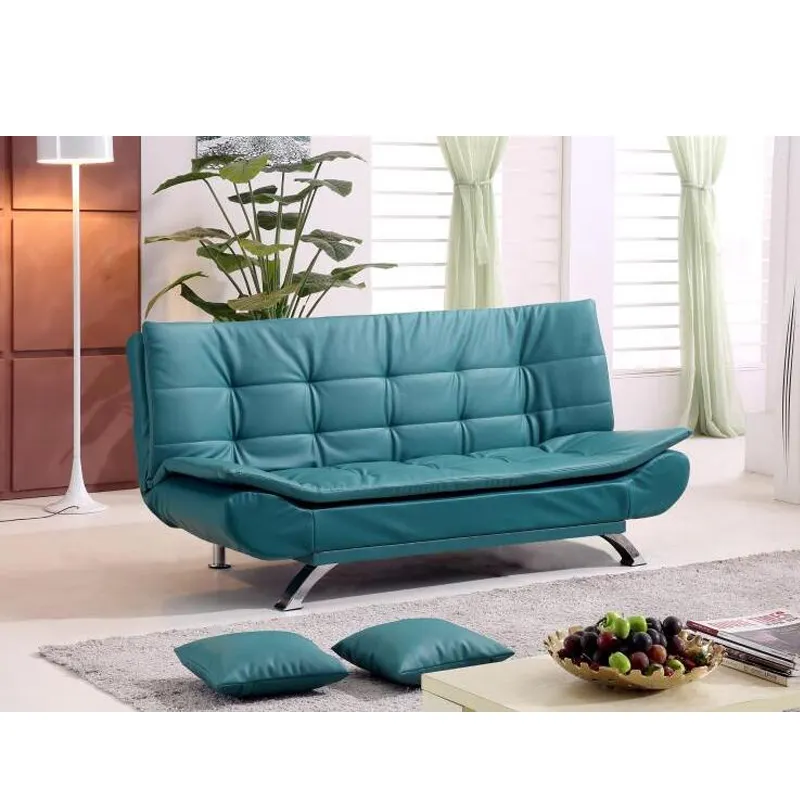 Cama plegable con cojines de PU, sofá cama plegable de 1,2 m, mecanismo de varios colores, moderna