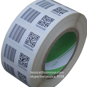 Etiquetas de código de barras adhesivas destructibles, etiquetas de código QR - Product Image 3