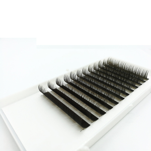 Dark Brown Eyelash Extensions Individual Colorful False Eye <strong>Lashes</strong> Natural Silk <strong>Lashes</strong> Supplies - Product Image 5