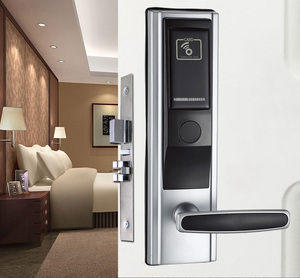 Temic 5557 &amp; 13.56mhz Card <strong>Key</strong> With Free Software Electronic Hotel <strong>Key</strong> Card Handle Door Locks - Product Image 2