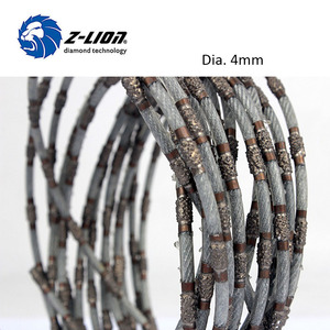 Zlion פטנט מוצרים 2.2mm היהלום הטוב ראה חוט חבל עבור השיש ירקן קצף מלט חיתוך