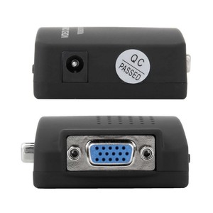 Adaptador de vídeo para Monitor, convertidor compuesto s-video BNC Cvbs RCA AV, entrada a VGA