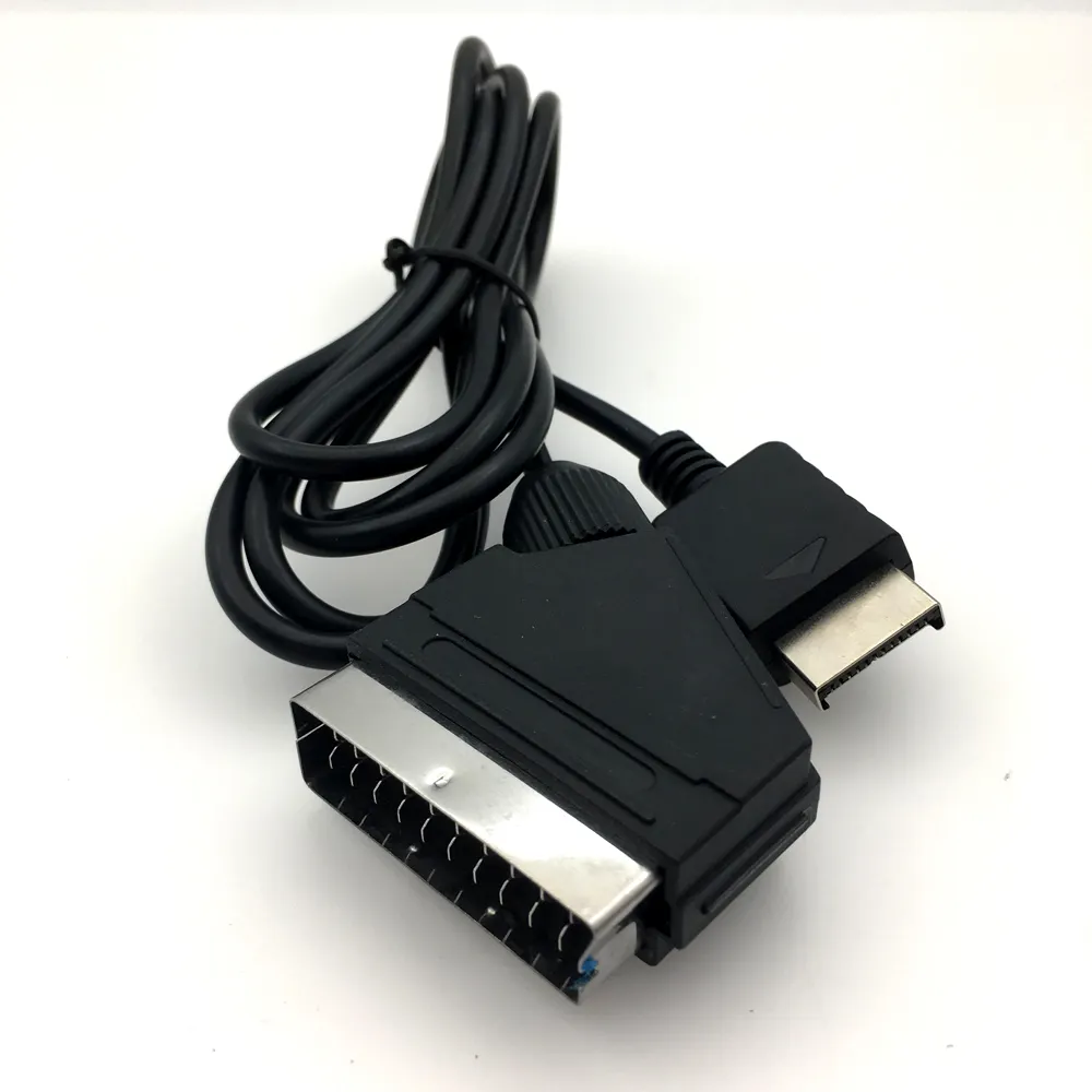 Câble de remplacement AV de Playstation PS1, PS2, PS3, pour consoles PAL/NTSC, câble AV RGB, 1.8m