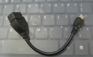 适用于华为的<span class=keywords><strong>HTC</strong></span>平板电脑的三星用纯铜微型USB OTG电缆