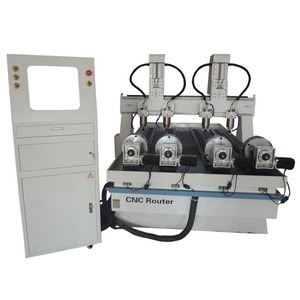 Multi-husillos 4 eje cnc router de madera máquina de grabado máquina de 3d cnc router - Product Image 2