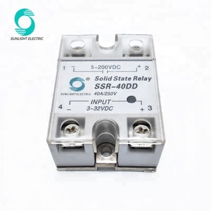 SSR-40DD 40A 3-32VDC入力5-60VDC出力dc dc ssrソリッドステートリレー - Product Image 4