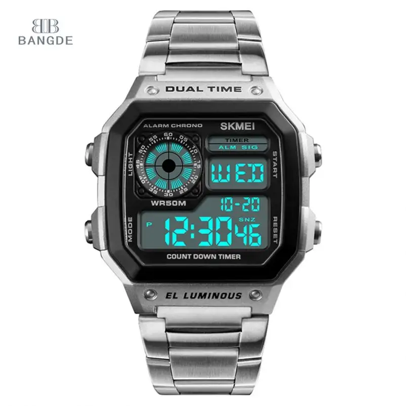 #1335 Новые поступления 2018 изящные часы вьетнамские цифровые часы металлический браслет Часовщик по цене склада Alibaba