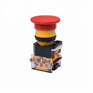 Interruttori a pulsante IP65 impermeabili da 22mm copertura trasparente 12V/24V tensione Max 10A controllo Max 1 no1nc plastica piatta in metallo