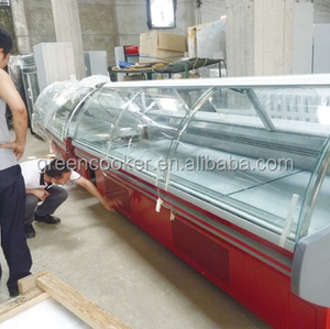 Kính Cong Phục Vụ Trên Tủ Lạnh Hiển Thị/Thịt Nấu Chín Phục Vụ Trên/Phục Vụ Trên Quầy - Product Image 5