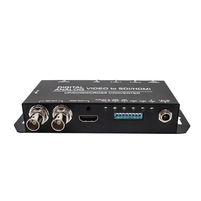 Factory direct sales plug and play DVI VGA S-video CVBS YPbPr component composite to SDI HDMI video audio data converter