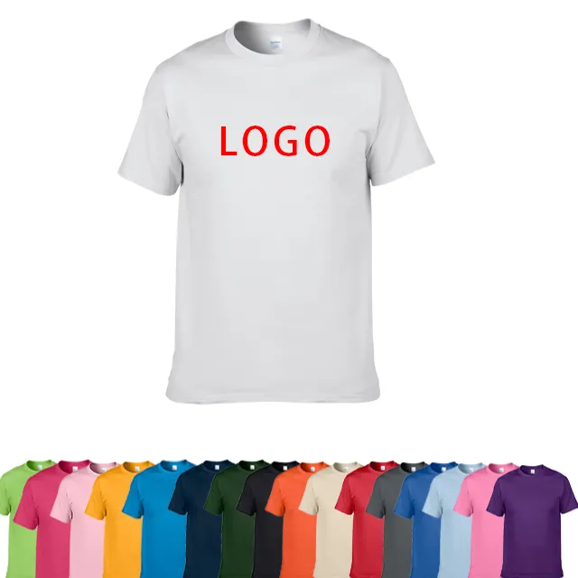 Venta al por mayor de 100% de algodón blanco de impresión de la camiseta de T a granel camiseta de los hombres T camisa Personalizadas Impresión de la camiseta en blanco