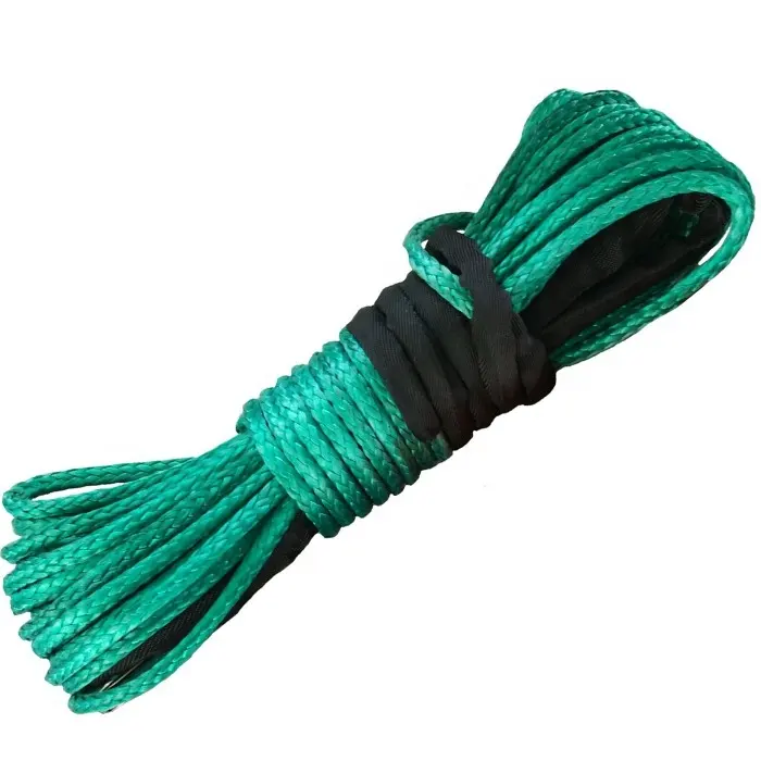 Corda trançada de enrolar fibra sintética uhmwpe, alta qualidade