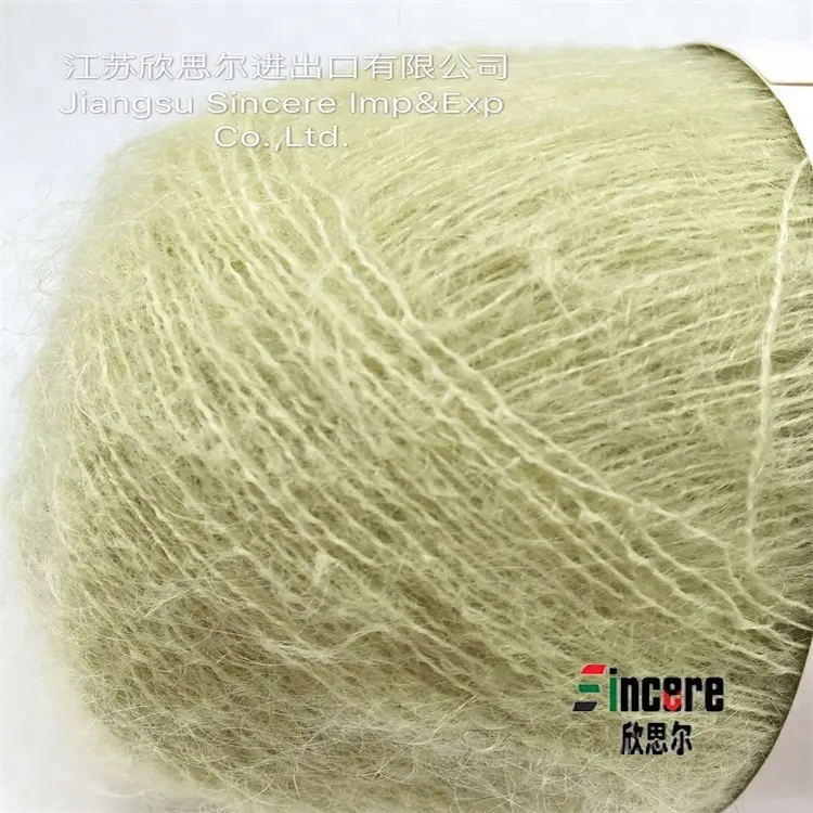 Vendita calda 1/32 NM filato Mohair pennello filato per lavorare a maglia