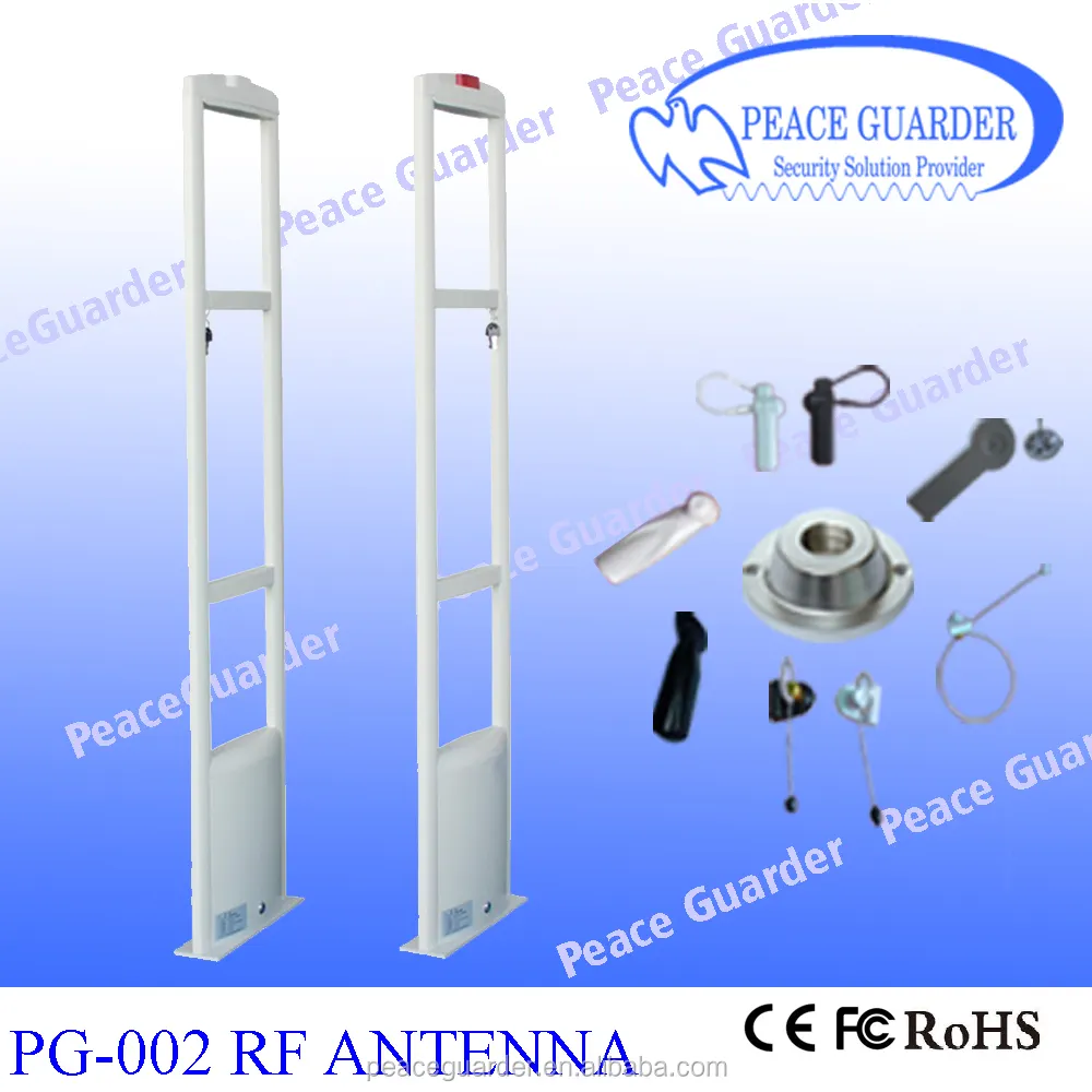 RF sistema di Allarme sistema anti taccheggio con free duro tag PG-002