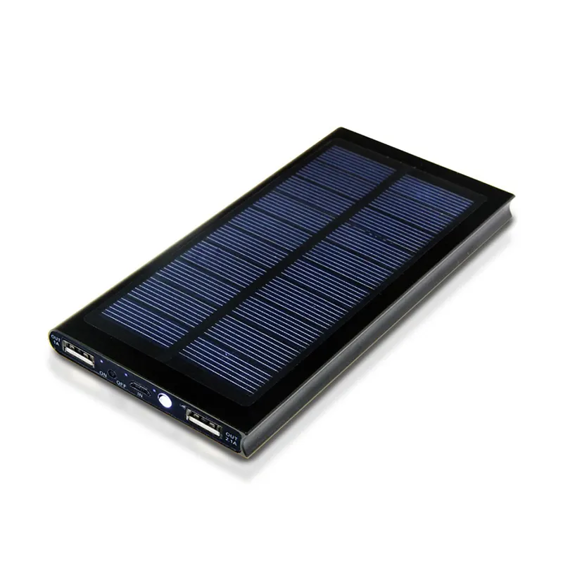 Fabrikant Groothandel Solar Power Bank 10000 Mah, Snel Opladen Draagbare Telefoon Oplader Oem Voor Mobiele Telefoon