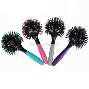 <strong>Japan</strong> 3D <strong>Bomb</strong> Curl Hair Brush Ball Styling Spherical Massage Comb Detangling Heat Resistant Hair Comb