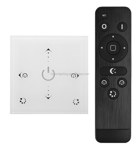 Atenuador de panel de pared LED RGB PWM tipo 86 certificado CE europeo con control remoto RF - Product Image 2