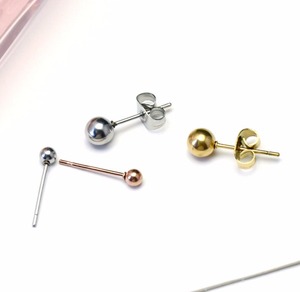 Charms Stainless Steel <strong>Disc</strong> 3mm 5mm 6mm Ball Stud Earrings Tiny Trendy Women Men Body Piercing Jewelry EDE032