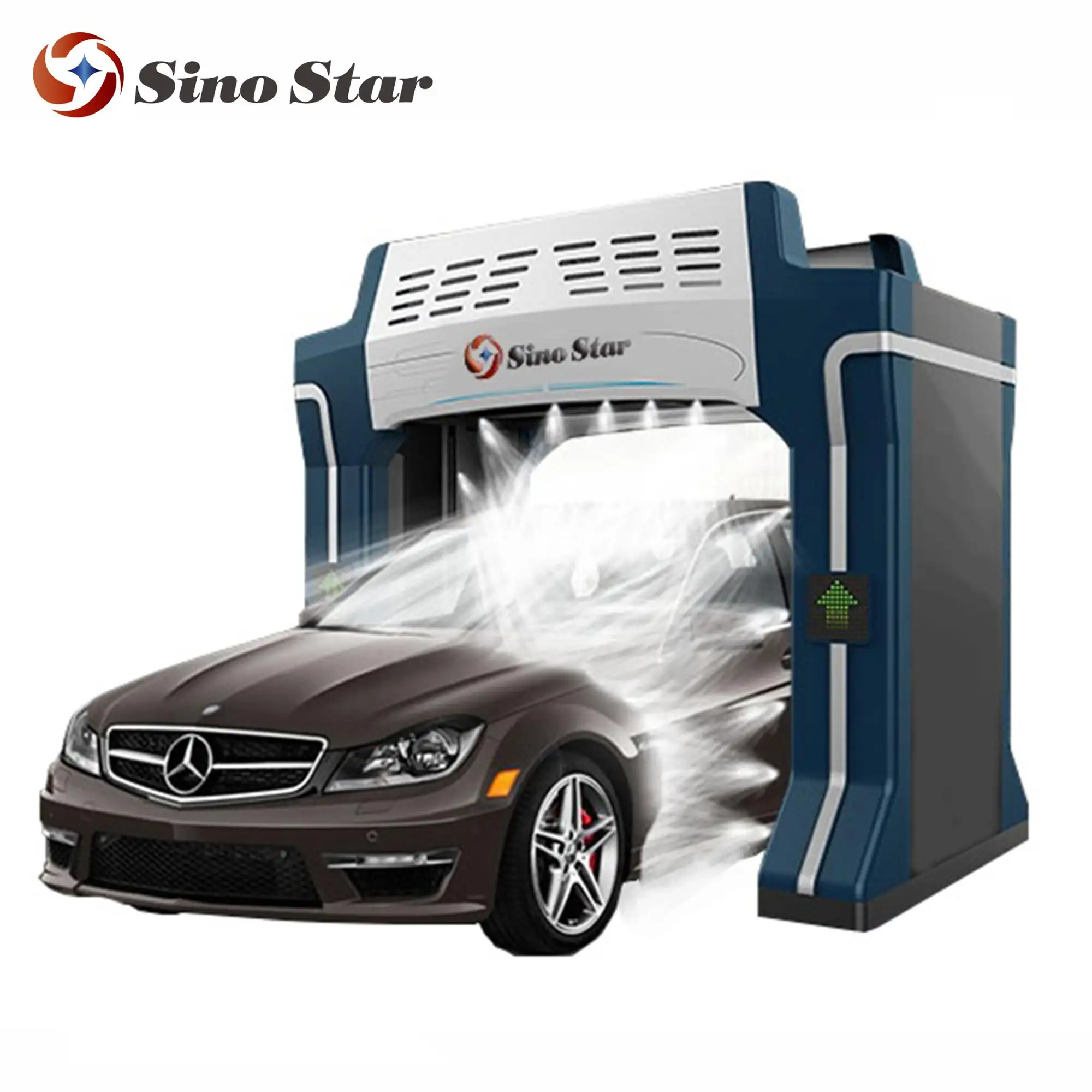 SINO STAR S7 Penghemat Air Rollover Mesin Cuci Mobil, Sistem Cuci Mobil Otomatis Penuh
