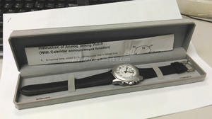 Wholesale Fashion Alloy Quartz Glass Pointer Talking Watch Voice Menu English Custom Language Old People PU Senior Watch - Product Image 6