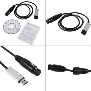 2025 facile funzionamento Controller USB portatile DMX Computer PC USB DMX Console Controller DMX Dimmer DMX512 LED DJ Stage Lighting - Product Image 3