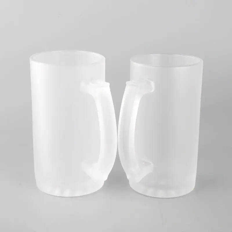 16oz Factory Directly Sale Sublimation Matte Frosted Glass Beer Mug M-24