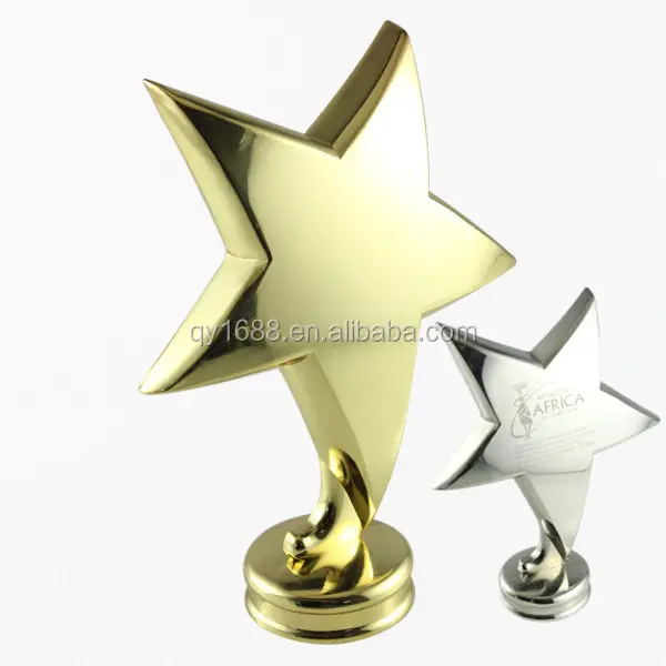Troféus personalizados de metal da china, troféus personalizados, copo do troféu do award da estrela