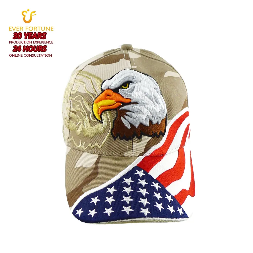 Casquette de Baseball, Camouflage personnalisé, Logo brodé, chapeau de sport, drapeau américain, Gorras, conception de votre propre Logo, chapeaux blancs réglables