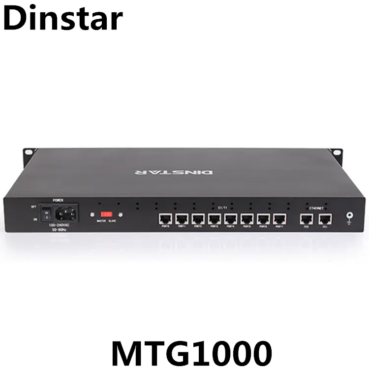 8 Porte E1/T1 E1 T1 Asterisk Trunk SIP VoIP Gateway MTG1000