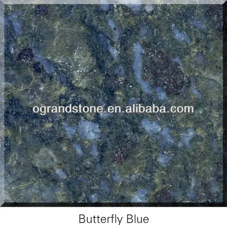 Azulejos granito borboleta azul barato 24x24