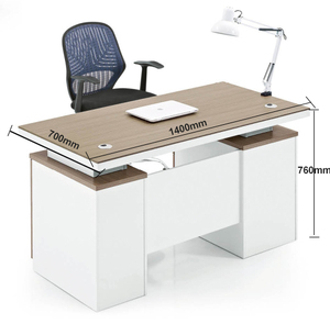 Simple Design Office <strong>Table</strong> Desktop <strong>Computer</strong> Desk With Cabinet and Drawer DF9604 - Product Image 3