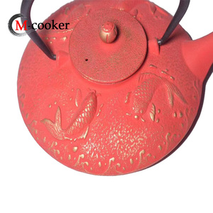 价格便宜中国仿古金属茶壶日本铸铁茶壶带金属盖茶壶 - Product Image 6