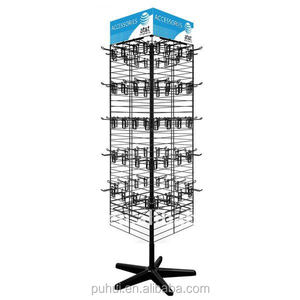 12 ganci gancio di ferro fissaggio in acciaio filo metallico rotante contatore cremagliera pacchetto di bolla prodotti di merchandising <span class=keywords><strong>display</strong></span> stand