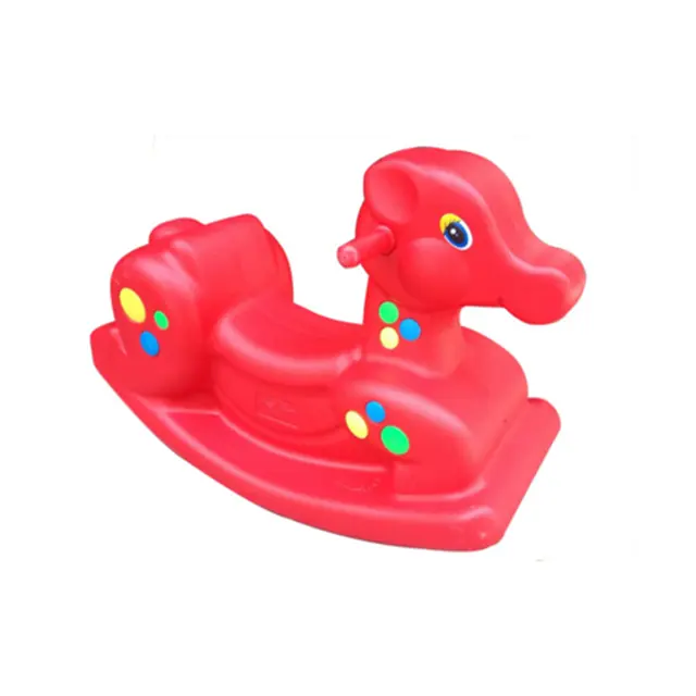 Детский Сад Красочные животные пластиковая лошадка-качалка игрушка для детей