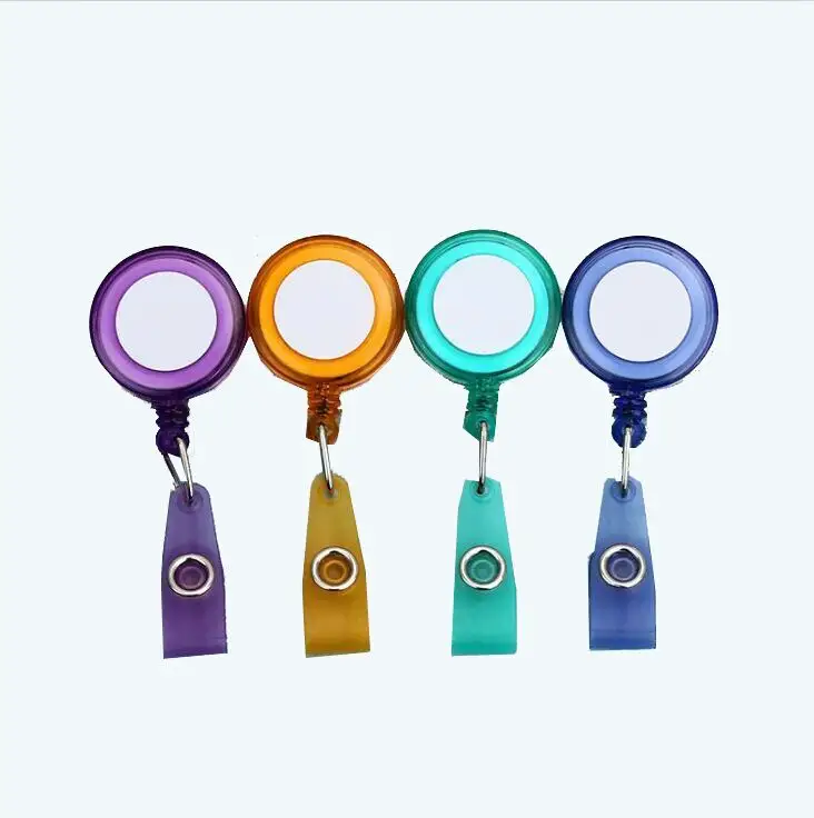 High Quality Retractable Badge Holder Reel Clip Key Reel For ID Card Holders