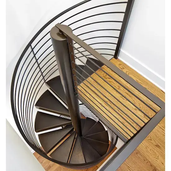 Prima – escaliers préfabriqués en forme de L pour l'extérieur, escalier en spirale en fonte