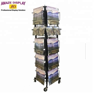 Bán Buôn Vật Liệu Kim Loại Giấy Tin Tức Tạp Chí Kệ Trưng Bày, Quảng Cáo Công Cộng Báo Hiển Thị Đứng/Giá Đỡ - Product Image 2