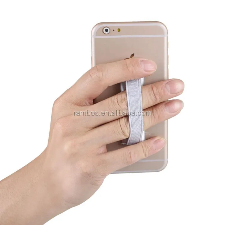 Soporte de correa de teléfono móvil con agarre de dedo autoadhesivo con soporte para tableta y teléfono