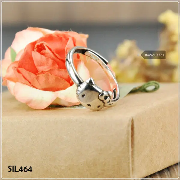 925 Sterling Silver Hello Kitty Ring Hand-Made! 925 Sterling Silver Super Adorable "Hello Kitty" Adjustable Ring! SIL464