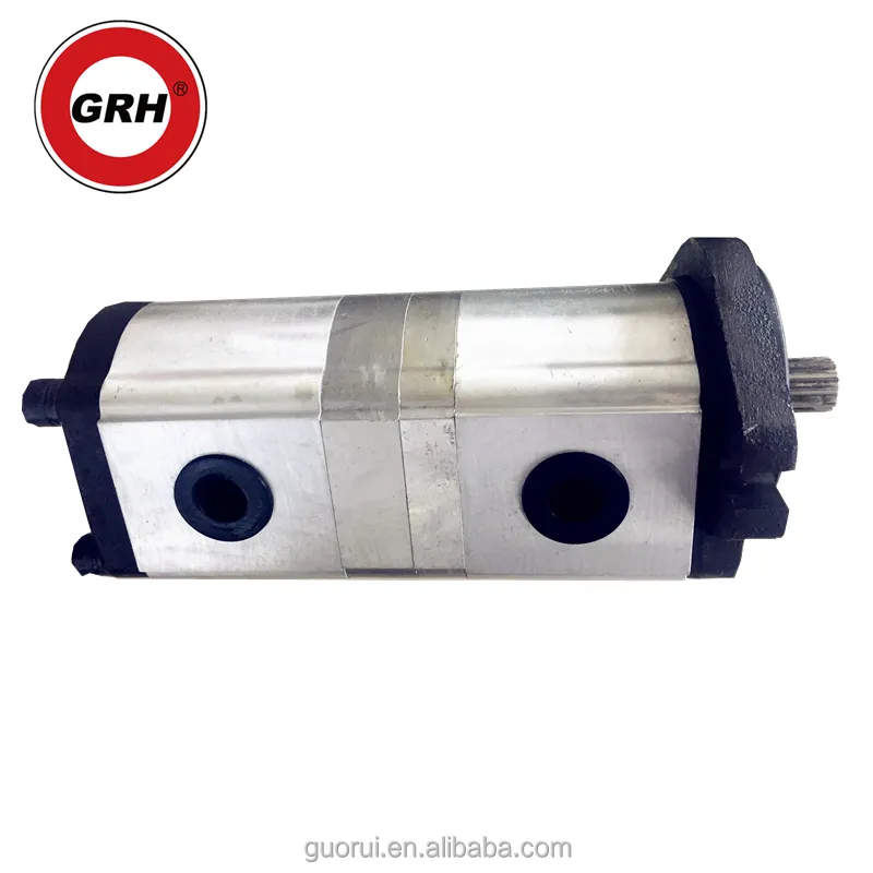 Wholesale High-Pressure External Double Series Hydraulic Gear Pumps Aluminum Gear Pumps