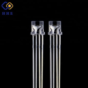 4-pin rgb led diyot/3mm 5mm rgb led diyotlar LED RGB Dip diyotlar yuvarlak kafa kare kafa düz üst - Product Image 3