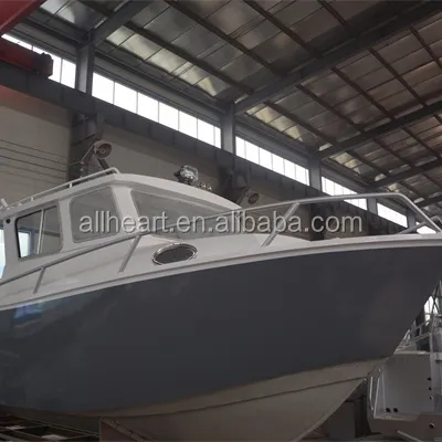 Allheart 7.5 m todo cerrado cabina barco de pesca de aluminio 25ft nuevo Barcos de crucero de cabina